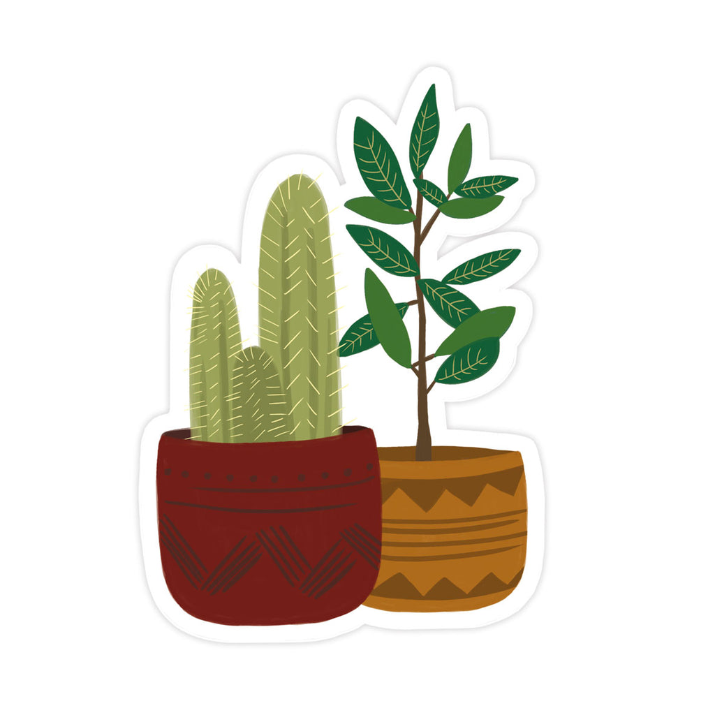 Embroidery stickers】Plant series - large-flowered cactus, potted plants -  Shop Mr. Needlework Stickers - Pinkoi