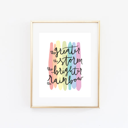 Rainbow Art Print - Bloomwolf Studio