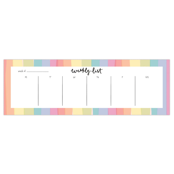 Rainbow Long Weekly Planner