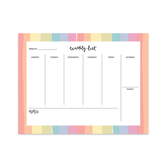 Rainbow Large Weekly Planner Bloomwolf Studio rainbow-large-weekly-planner-bloomwolf-studio