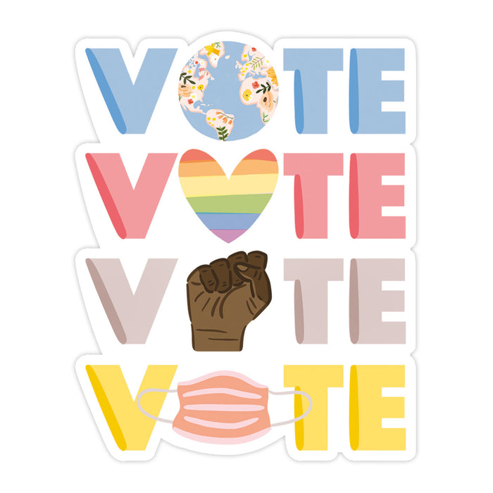 Pink Vote Sticker Vote Sticker– Bloomwolf Studio