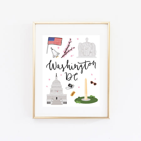 City Art Prints - Washington D.C. - Bloomwolf Studio