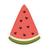 Watermelon Sticker - Bloomwolf Studio One Slice Red Watermelon With Heart Shaped Seeds